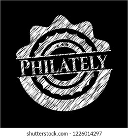 Philately chalk emblem