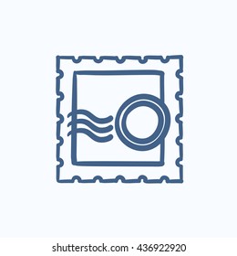 Icono de esbozo de vector descriptivo aislado en el fondo. Icono de la mano dibujada Philatauta. Icono de bosquejo de imágenes para infografía, sitio web o aplicación.