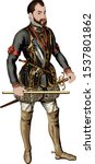 Philip II - King of Spain, Portugal, Naples and Sicily (1527-1598) Vector