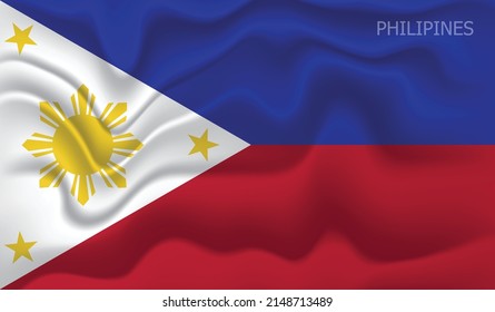 Philipines Flag, Flag of the asean countries. asean map illustration.