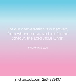 Philippians 3 20 Bible Verse sky gradient