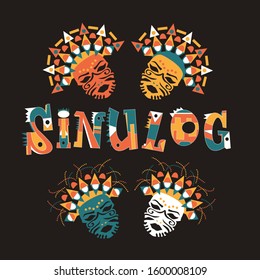 Philippine Cebu Sinulog Festival Icons Headgear Design Celebration