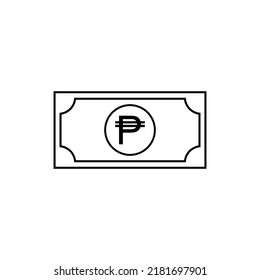 Philippine Currency Symbol, Philippine Peso Icon, PHP Sign. Vector Illustration