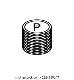 Philippine Currency Symbol, Philippine Peso Icon, PHP Sign. Vector Illustration