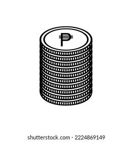 Philippine Currency Symbol, Philippine Peso Icon, PHP Sign. Vector Illustration