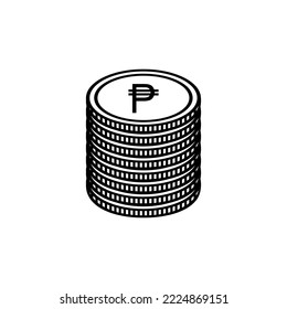 Philippine Currency Symbol, Philippine Peso Icon, PHP Sign. Vector Illustration