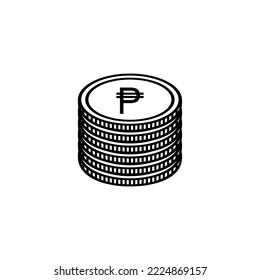 Philippine Currency Symbol, Philippine Peso Icon, PHP Sign. Vector Illustration