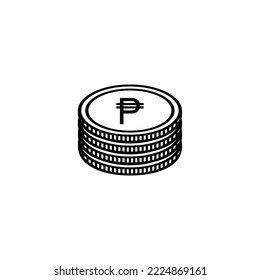 Philippine Currency Symbol, Philippine Peso Icon, PHP Sign. Vector Illustration