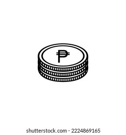 Philippine Currency Symbol, Philippine Peso Icon, PHP Sign. Vector Illustration