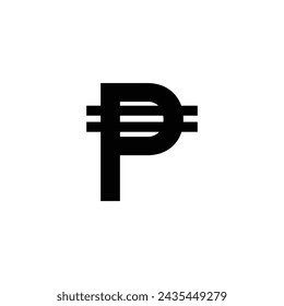 Philippine Currency Vector Line Icon illustration.