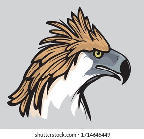 monkey eating eagle images stock photos vectors shutterstock https www shutterstock com image vector philippine eagle head colored side view 1714646449