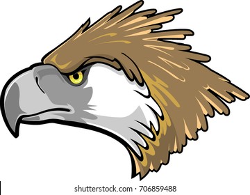 Philippine Eagle Head- Monkey Eating Eagle