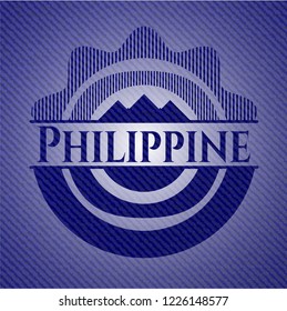 Philippine emblem with jean high quality background