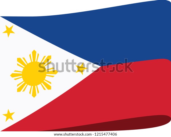 Philippine Flag Stock Vector (Royalty Free) 1215477406 | Shutterstock