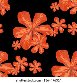 Philippine Flowers. Modern Background for Cloth, Shirt, Swimwear. Big Texture in Fresh Colors. Seamless Pattern with Brasilian Rainforest. Vector Seamless Pattern with Philippine Flowers