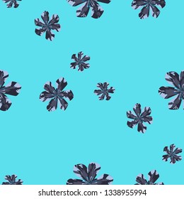 Philippine Flowers. Seamless Pattern with Australian Jungle. Big Texture in Fresh Colors. Retro Background for Curtain, Paper, Fabric. Vector Seamless Pattern with Philippine Flowers