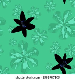 Philippine Flowers. Seamless Pattern with Australian Rainforest. Modern Background for Shirt, Tablecloth, Curtain. Big Texture in Fresh Colors. Vector Seamless Pattern with Philippine Flowers