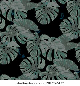 Philippine Flowers. Seamless Pattern with Bright Tropical Flowers and Leaves. Modern Seamless Texture for, Cloth, Wallpaper, Swimwear. Vector Seamless Pattern with Philippine Flowers