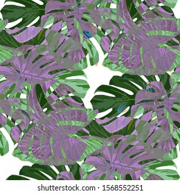 Philippine Flowers. Seamless Pattern with Bright Tropical Flowers and Leaves. Retro Seamless Texture for, Dress, Paper, Wallpaper. Vector Seamless Pattern with Philippine Flowers