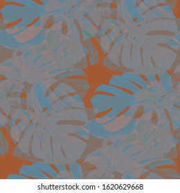 Philippine Flowers. Seamless Pattern with Bright Tropical Flowers and Leaves. Modern Seamless Texture for, Underwear, Swimwear, Paper. Vector Seamless Pattern with Philippine Flowers