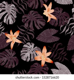 Philippine Flowers Seamless Tropical Pattern 