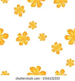 Philippine Flowers. Trendy Background for Cloth, Wallpaper, Curtain. Big Texture in Fresh Colors. Seamless Pattern with Hawaiian Rainforest. Vector Seamless Pattern with Philippine Flowers