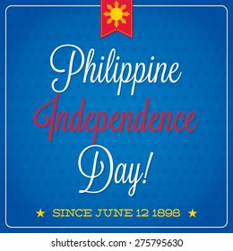 Philippine Independence Day card in vector format.
