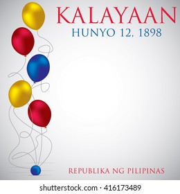 Philippine Independence Day card in vector format.