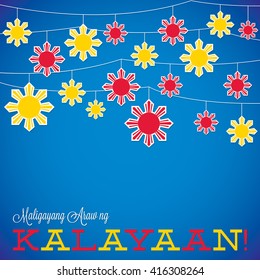 Philippine Independence Day card in vector format.