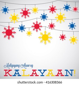 Philippine Independence Day card in vector format.