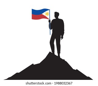 Philippine Independence Day. Translate (Filipino: Araw ng Kalayaan). . vector illustration svg