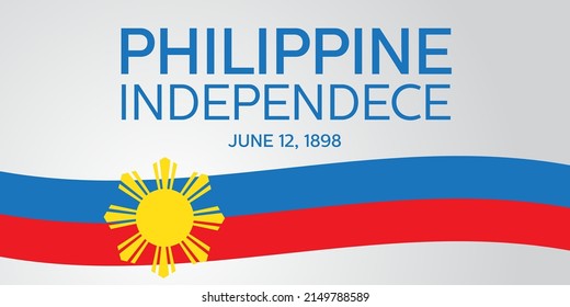 Philippine Independence vector artwork. Editable clipart. 