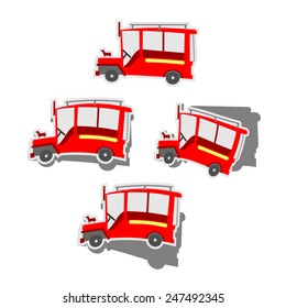 Philippine jeep sticker. Manila jeep sticker style