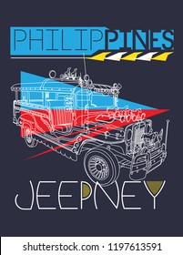 Philippine Jeepney Icon Vector