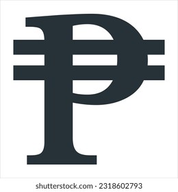 Philippine Peso Currency Symbol Icon