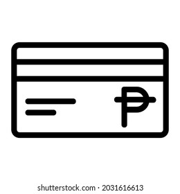 Philippine Peso Debit Card Icon