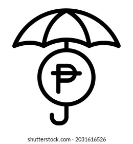 Philippine Peso Financial Protection Icon