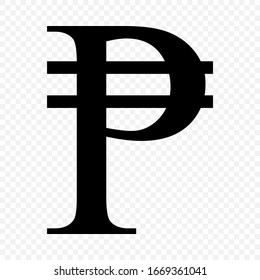 Philippine Peso Sign. Currency Symbol Icon