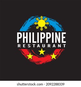 philippine restaurant logo vector illustration