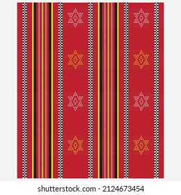 Philippine weaving pattern of traditional Ifugao attire