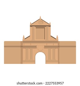 Philippines building icon cartoon vector. Culture travel. National tourism