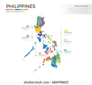 map of Philippines Royalty Free Stock SVG Vector