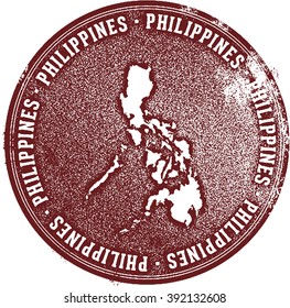 Philippines Country Travel Stamp