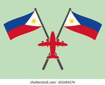 Philippines Emblem Airplane Trip