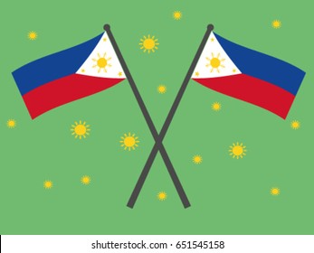 Philippines Emblem Sunny Day