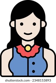 Philippines Filipino people avatar user Outline