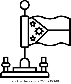 Design de ícone de estilo preenchido nas Filipinas