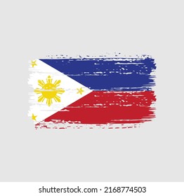 Philippines Flag Brush. National Flag