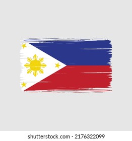 Pincel de bandera de Filipinas. Bandera nacional