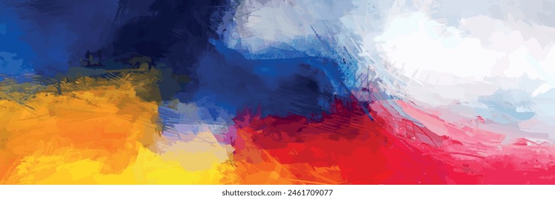 Philippines Flag color background backdrop brush stroke abstract effect template wall mural poster banner flyer invitations